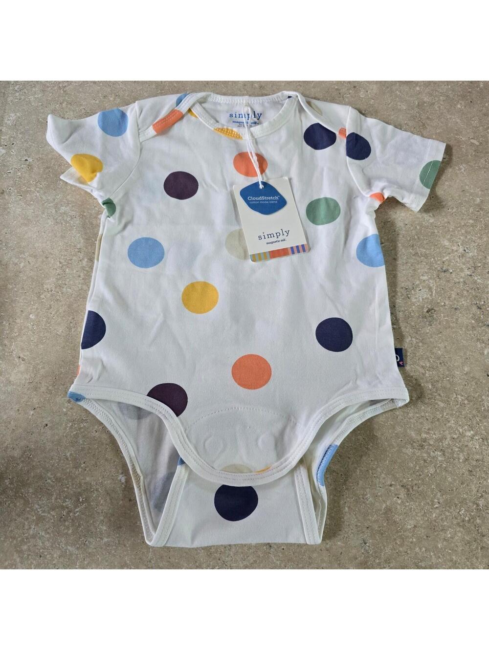 Magnetic me magnetic organic cotton bodysuit 6-9 M new